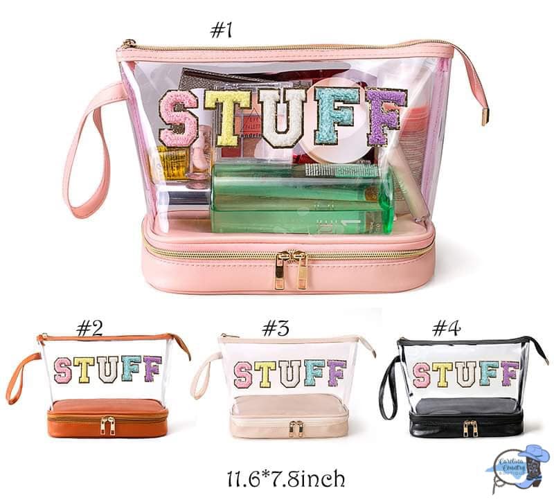 PVC "Stuff" Make-Up Clutch Bags